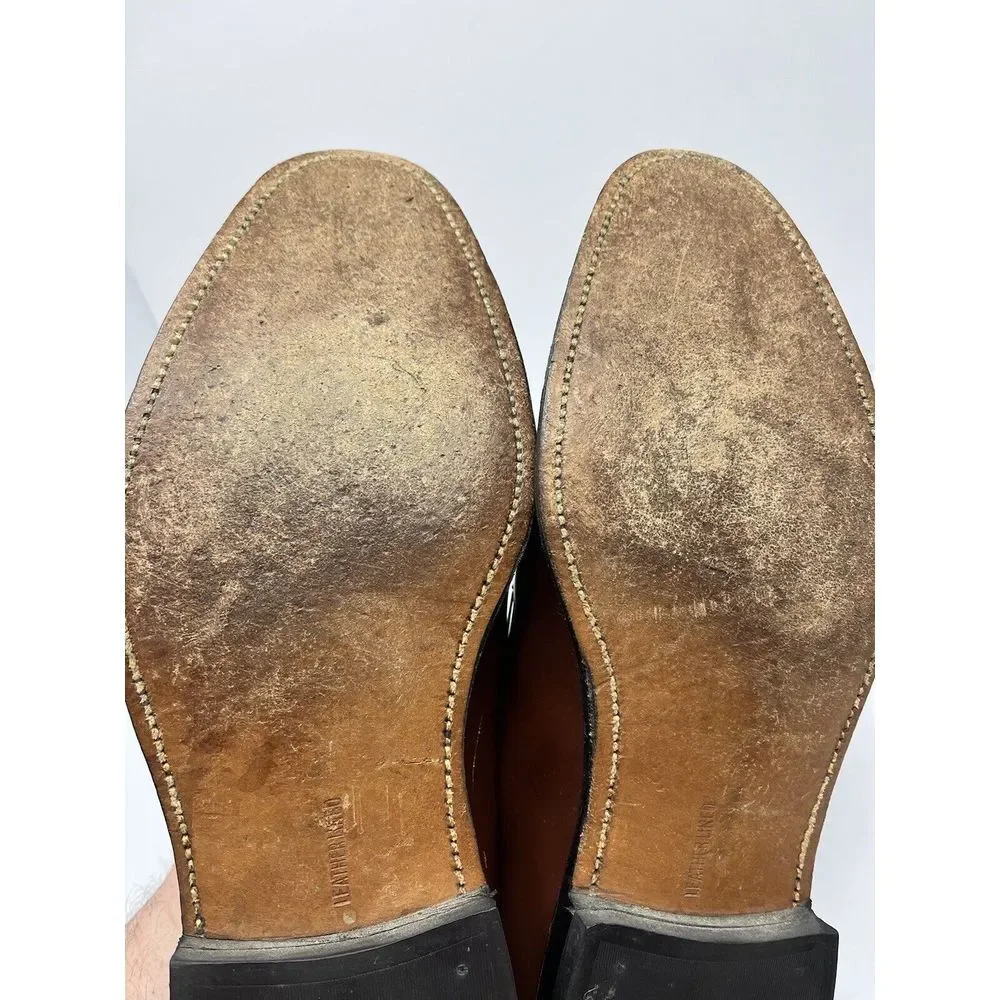 Haig and‎ Dunn Ltd Vintage Brown Leather Almond Toe Men's Dress Shoe Size 11M